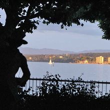 Ausblick auf den Bodensee zur Schweiz